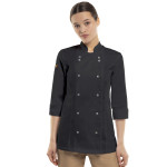 Veste de chef pour femme NAPOLI_BLACK