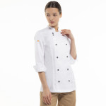 Veste de chef pour femme NAPOLI_WHITE