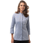 Veste de chef pour femme EUROPE_BLUE